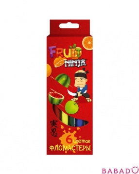 Фломастеры Fruit Ninja 6 цв. Action!