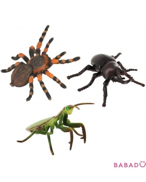 Набор Насекомые (мексиканский тарантул, богомол, тарантул) Collecta (Коллекта)