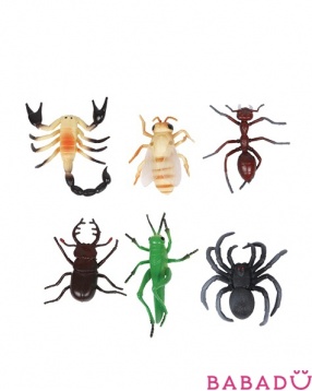 Набор из 6 насекомых 10 см Играем Вместе