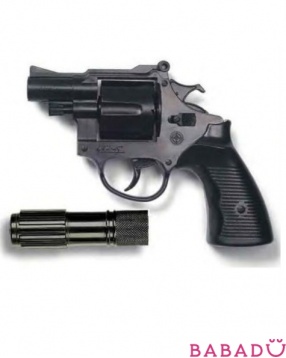 Пистолет с глушителем Американский полицейский Edison Giocattoli