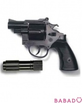 Пистолет с глушителем Американский полицейский Edison Giocattoli