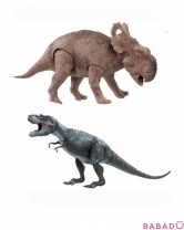 Шарнирная фигурка динозавра со звуком 2 шт Прогулки с динозаврами 3D 1toy