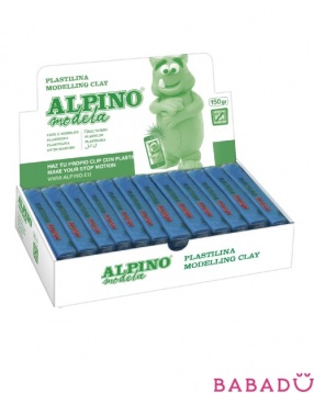 Пластилин красный 12*150 гр Alpino (Альпино)