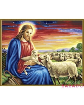 Раскраска по номерам 40х50 Добрый пастырь Schipper (Шиппер)
