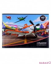 Альбом для рисования 40 л А4 Disney Самолеты 2 Росмэн (Rosman)