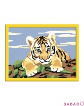 Раскраска по номерам Мордочка тигренка Ravensburger