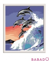 Раскраска по номерам Дельфины Ravensburger