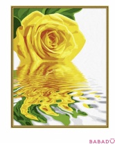 Раскраска по номерам Желтая роза 40х50  Schipper (Шиппер)