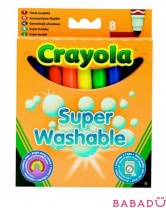 8 смываемых фломастеров в универсальной упаковке Crayola (Крайола)