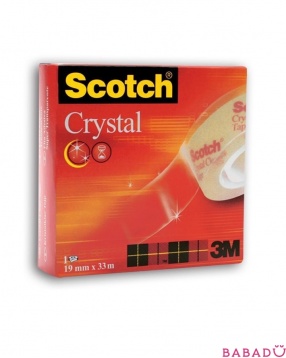 Лента канцелярская прозрачная Scotch Crystal 3М