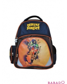 Рюкзак подростковый Extreme zombies с уплотненной спинкой оранжевый Action!