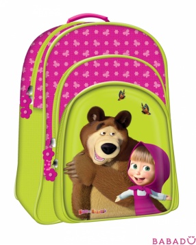 Рюкзак с EVA спинкой Маша и Медведь Бабочки Росмэн (Rosman)