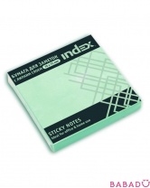 Бумага для заметок светло-зеленая 76х75 мм Index