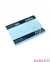 Бумага для заметок светло-голубая 105х75 мм Index