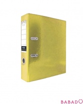 Папка-регистратор ламинированная 80 мм желтая Index