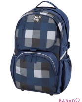 Рюкзак Be.bag Cube Сheck black/blue/grey Herlitz (Херлиц)
