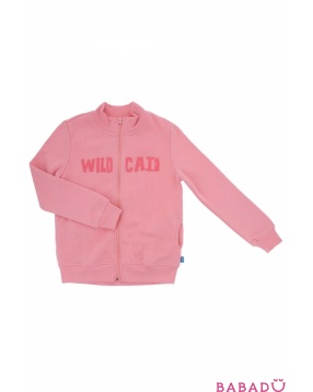Жакет для девочки с принтом Wild Cat розовый Button Blue