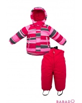 Зимний комплект Куртка с брюками Полосы розовый 180/140 г Lassie (Лесси)