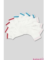 Комплект детских белых носков 6 пар Bross