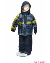 Зимний костюм для мальчика синий/желтый Peluche et Tartine 104 см