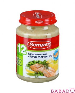 Пюре картофельное с семгой в сливочном соусе Semper (Семпер)