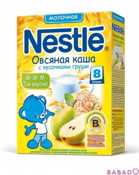 Каша молочная овсяная с кусочками груши Nestle (Нестле)
