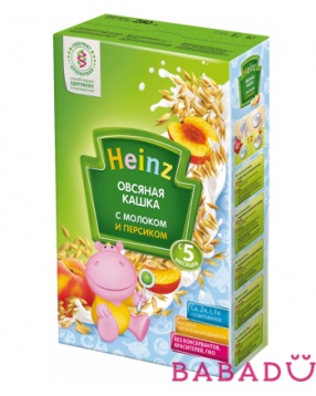 Каша молочная овсяная с персиком Хайнц (Heinz)