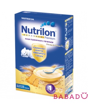 Каша молочная пшеничная с печеньем Нутрилон (Nutrilon)