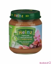 Пюре Персик с вишенкой в сливочках Хайнц (Heinz)