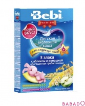 Каша молочная Для сладких снов с яблоком и ромашкой Беби Премиум (Bebi Premium)