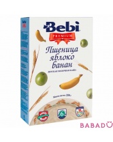 Каша молочная Пшеница, яблоко, банан Беби Премиум (Bebi Premium)