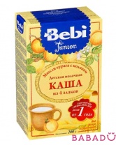 Каша Мюсли курага с молоком из 4 злаков Bebi Junior (Беби Юниор)