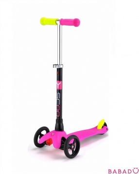 Самокат Mini Glam розовый Y-Scoo R-Toys (Р-Тойз)