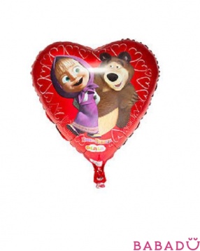 Воздушный шар Сердце «Маша и Медведь»  Росмэн (Rosman)