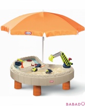 Стол-песочница с зонтом и зоной для воды Little Tikes (Литл Тайкс)