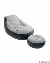 Кресло надувное с пуфиком Ultra Lounge Intex (Интекс)