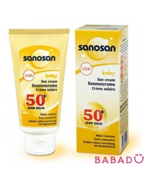 Солнцезащитный крем SPF-50 75 мл Саносан (Sanosan)