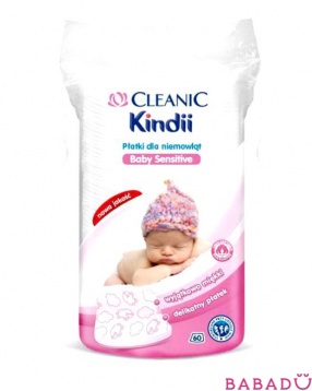 Ватные диски для младенцев Кинди 60 шт Cleanic