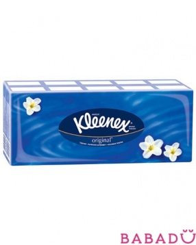 Носовые платочки Ориджинал белые 10 шт*10 уп Клинекс (Kleenex)