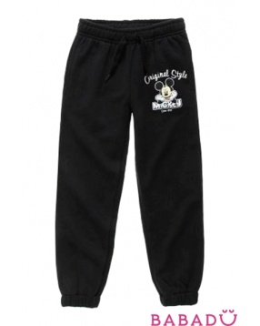 Спортивные брюки для мальчика Микки Маус черные Дисней (Disney)