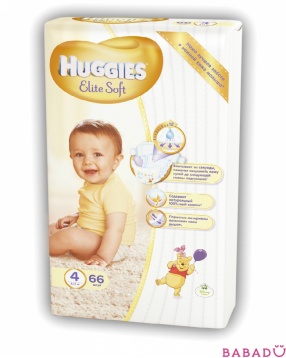 Подгузники Элит Софт Мега 4 (8-14 кг) 66 шт Хаггис (Huggies)