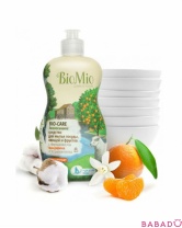 Экологичное средство для мытья посуды, овощей и фруктов с маслом мандарина BioMio