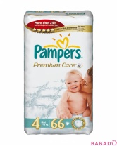 PAMPERS Подгузники Premium Care Maxi Джамбо Упаковка 66