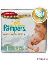PAMPERS Подгузники Premium Care Small Джамбо Упаковка 94