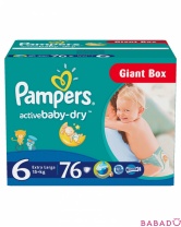 Подгузники Active Baby Extra Large 6 (15+ кг) 76 шт Памперс (Pampers)