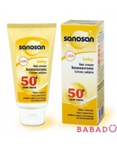 Солнцезащитный крем SPF-50 75 мл Саносан (Sanosan)