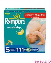 Подгузники Active Baby Junior 11-18 кг 111 шт Памперс (Pampers)
