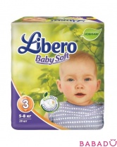 Подгузники Baby Soft Ecotech 3 midi 5-8 кг 20 шт. Либеро  (Libero)