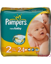 Подгузники Pampers New Baby mini (Памперс Нью Бэби мини) 2, 3-6 кг, 24шт.