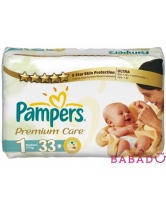 Подгузники Pampers Premium newborn (Памперс Премиум ньюборн) 1, 2-5 кг, 33шт.